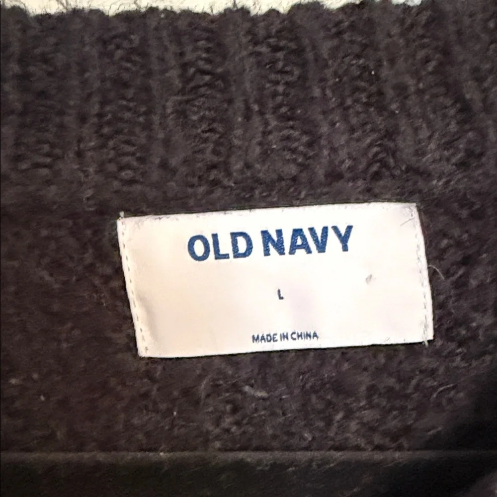 Old Navy Women's Classic Black Crew Neck Sweater - Picture 2 of 5